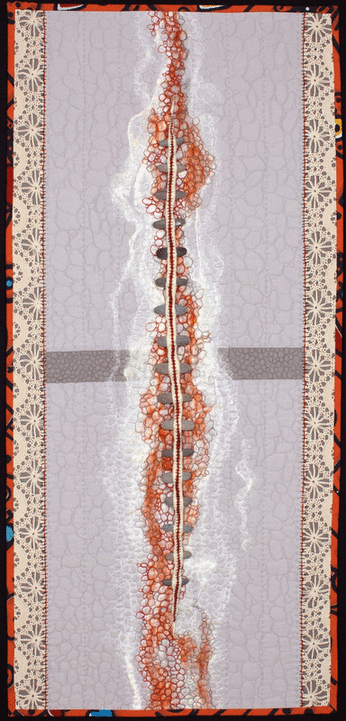 Amy Meissner, textile artist | Vein, 2014 | private collection | www.amymeissner.com